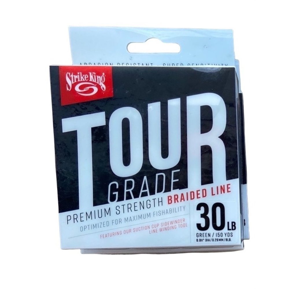Strike king tour grade braided line 30lb test premium grade fishing line